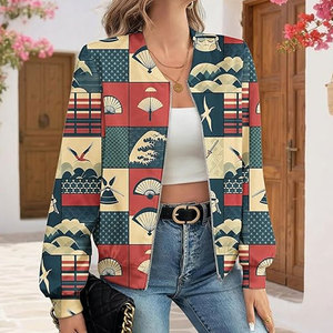 Blousons bombardiers en peau de mouton personnalisés en gros – Nouveau design, manches longues, légers, coupe-vent d'hiver, hauts tendance pour le quotidien - Product Image 6