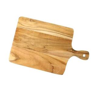 Tabla de Cortar de Madera de Acacia Rectangular con Asa, Diseño de Grano Natural, Bloque de Corte para Cocina, Ecológico - Product Image 1
