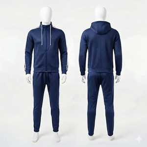 Men's Black Camouflage Tracksuit Set <b>Zip</b> <b>Hooded</b> Jacket Jogger Pants Casual Sportswear Athletic Wear Full Sleeve Regular Fit - Product Image 4