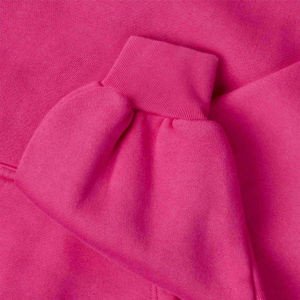 <b>Pink</b> Oversized Hooded Sweatshirt Unisex Fleece Casual Pullover with Front Pocket Autumn Wear - Product Image 4