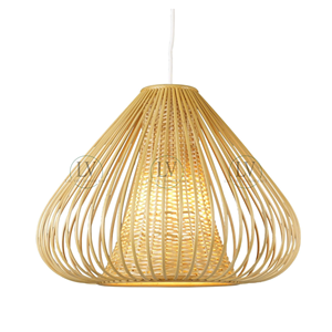 Wholesale Minimalist Rattan Hanging <b>Ceiling</b> <b>Light</b> For Living Room, Vintage Woven Pendant Lamp Home Decor, Vietnam Factory Price - Product Image 1