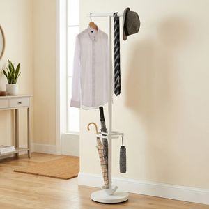 Perchero de Metal para Ropa, Estante de Almacenamiento para el Hogar, Fabricante Taiwanés, Venta al por Mayor, Color Blanco - Product Image 1