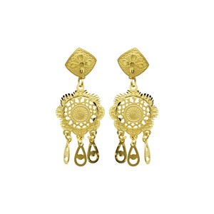 Vente en gros de bijoux de mariée de style turc, plaqués or 14K, 18K, 24K, ensemble de bijoux tendance, style Dubaï traditionnel, ensemble de colliers longs. - Product Image 4