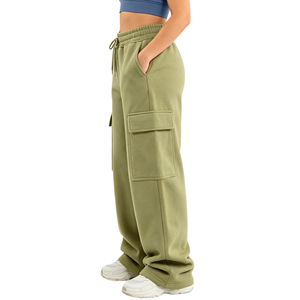Pantalones Deportivos Cargo de Alta Calidad para Mujer, Transpirables, con Cierre Elástico en la Cintura, Pierna Recta y Ancha - Product Image 6