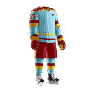 Polyester Made Ice Hockey Uniform Quick Dry Fabric Offering Breathable Comfort and Style OEM Service Customizable High Quality - Product Image 2