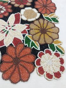 Handmade Luxury Floral Beaded Eco-Friendly Table <b>Runner</b> Oriental Design Fabric Mats & Pads Red <b>Green</b> Decorative - Product Image 3
