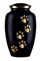 Urne funéraire moderne en laiton noir, faite à la main, pour adultes, style européen/américain, design luxueux, durable, personnalisable, capacité 1-2L