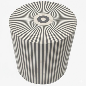 Wholesale Handmade Bone Inlay Accent <b>Stool</b> Decorative Side <b>Table</b> Manufacturer - Product Image 4
