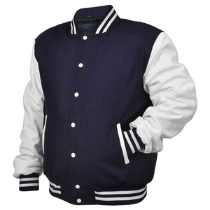 New <b>Top</b> Trending Custom Logo Wholesale Unisex Winter Varsity Jackets-Breathable Windproof Wool - Product Image 3