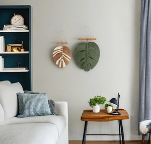 Decoración de pared con forma de hoja inspirada en la naturaleza, adecuada para decoración moderna del hogar y estilo interior artístico. Venta al por mayor desde India. - Product Image 4