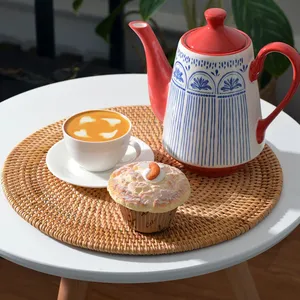 Manteles Individuales de Ratán Tejido al por Mayor, Hechos a Mano en Vietnam, Accesorios Duraderos para Mesa de Comedor, Materiales Ecológicos y Sostenibles - Product Image 1