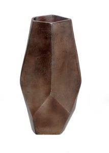 Vintage <b>Square</b> Metal Flower <b>Vase</b> Wide Mouth Decorative Planter Grey Vessel for Home Wedding Tabletop - Product Image 3