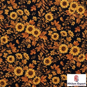 Tissu en polyester doux imprimé numériquement, fabricant sur mesure pour vêtements et textiles de maison - Product Image 1