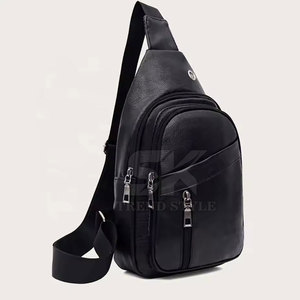 Bolso bandolera de cuero genuino al por mayor de fábrica, ligero, unisex, para uso diario. - Product Image 2