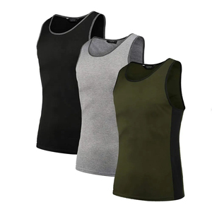 Débardeurs homme personnalisés à prix avantageux, coupe musclée, unis, sans manches, pour entraînement, 100% coton. - Product Image 1