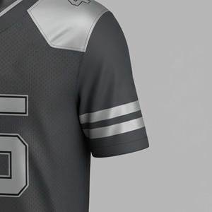 เสื้อฟุตบอลอเมริกันแบบสั่งทำพิเศษ พิมพ์ลายทันสมัย ระบายอากาศได้ดี แขนสั้น สำหรับทุกเพศทุกวัย ไซส์พลัส สำหรับทีมกีฬา - Product Image 6