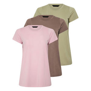 เดรสผ้าฝ้ายเรียบง่ายสำหรับผู้หญิง ชุดลำลองหลวมๆ แขนสั้นสำหรับฤดูร้อน เดรสสั้น ขายส่ง รับผลิตแบบ OEM พร้อมสกรีนโลโก้ตามสั่ง - Product Image 1