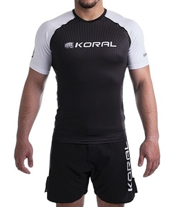 Alta calidad MMA Rash Guard BJJ Rush Guard 2023 Diseña tu propio traje de baño Rash Guard para hombres - Product Image 1