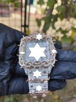 Montre de luxe automatique Moissanite VVS entièrement sertie, lunette à motif épines, lunette diamantée, cadran carré, chiffres romains, bijou Hip Hop