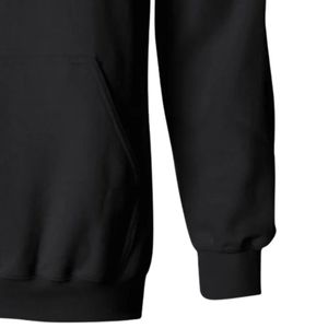Sudadera con Capucha Negra con Estampado Gráfico, Sudadera de Forro Polar Suave de Manga Larga, Top con Capucha Informal, Ropa de Calle de Moda, Sudadera Cálida para Mujer, Tendencia - Product Image 3