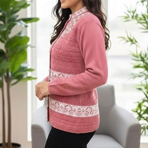 Suéteres de Mujer al por Mayor 2026, Bordado Floral, 100% Algodón Tejido, Alta Calidad, Personalizables, Moda en Prendas de Punto - Product Image 4