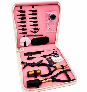 Kit d'outils pour extensions de cheveux à la kératine ASB Fusion, impression de logo personnalisée, acier inoxydable, plastique, service OEM, modèle beauté - Product Image 1