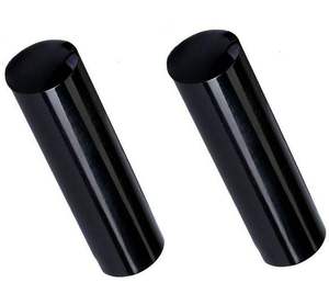 Tige cylindrique vierge en corne de buffle naturelle non polie, écologique, faite à la main, moderne, BLANC NOIR, 130x35mm, haute qualité, pour l'art - Product Image 2