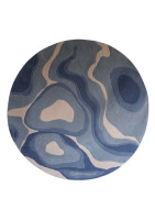 Tapis indien de luxe en laine de Nouvelle-Zélande, à poils longs, motif abstrait moderne, tapis de prière, anti-chute de poils, anti-taches, épais, tufté à la main, en latex