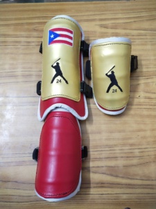 Equipo de Protección de Béisbol Personalizado, Protector de Espinilla Universal para Adultos, Diseño Personalizado con la Bandera de Puerto Rico, Equipo de Béisbol para Adultos - Product Image 6