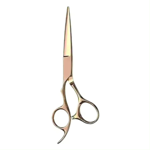 Ensemble de ciseaux professionnels en acier inoxydable 440c pour droitiers, pour la coupe de cheveux, destiné aux salons de coiffure et aux salons de beauté, avec logo personnalisé - Product Image 1