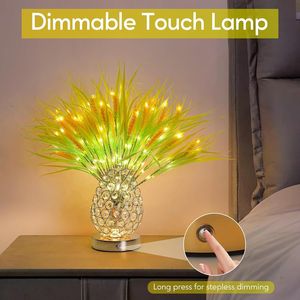 Lampada a Fiore Ricaricabile da 18 Pollici con Touch Screen, 3 Colori Dimmerabili, Regalo di Compleanno per Donne e Mamme, Decorazione con Steli di Grano, Luci per Matrimoni - Product Image 6