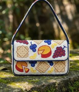 Handmade Coral Starfish Beaded Shoulder Bag Coastal Summer <b>Handbag</b> - Product Image 2
