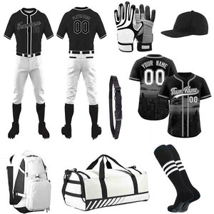 Ensemble d'entraînement et de match Advanced Comfort, kit personnalisé avec logo imprimé, tenue de baseball, coupe athlétique moderne, vêtements d'équipe, kit de baseball - Product Image 1