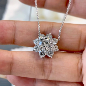 Brillante colgante de diamante cultivado en laboratorio, certificado por IGI, en oro amarillo, oro rosa, oro blanco o plata, con piedra de claridad D E F VVS VS. - Product Image 4