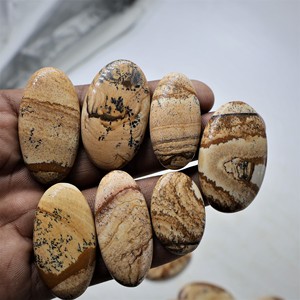 IRFAN GEMS Cabochons en Jaspe Naturel Faits à la Main, Formes et Tailles Mixtes 10-40mm, Pierres Précieuses Polies à la Main pour la Fabrication de Bijoux - Product Image 3