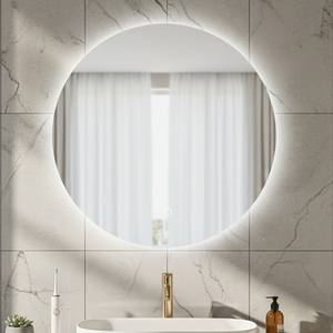 Espejo Inteligente <span class=keywords><strong>LED</strong></span> con Tira <span class=keywords><strong>de</strong></span> Luz Oculta Sin Marco <span class=keywords><strong>para</strong></span> <span class=keywords><strong>Baño</strong></span> <span class=keywords><strong>de</strong></span> Hotel, Diseño Minimalista <span class=keywords><strong>de</strong></span> Lujo - Product Image 5