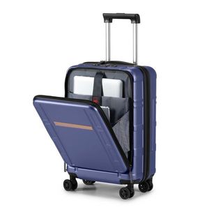 Valigia da cabina in alluminio da 20 pollici con scomparto frontale, doppie ruote girevoli, lucchetto TSA e approvata per il trasporto aereo - Product Image 4