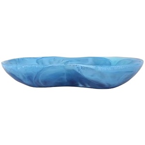 Bol à fruits en résine écologique poli à la main, bol à salade, vaisselle, décoration de table, vaisselle durable, passe au lave-vaisselle - Product Image 1