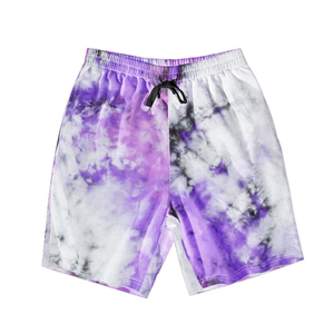 Shorts d'été légers tie-dye pour hommes, shorts de sport avec poches latérales, cordon de serrage, respirants, en promotion - Product Image 1