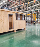 Maison conteneur extensible de haute qualité, respirante, portable, à structure légère en acier, pour bureau, dortoir, maison mobile de vacances