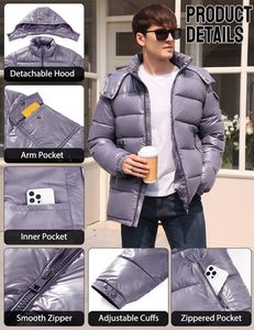 Dernières tendances, vestes matelassées pour hommes de haute qualité, prix de gros, nouvelle arrivée, vestes matelassées imperméables pour hommes - Product Image 5