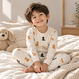 Low MOQ Modal <b>Kids</b> Loungewear Footed Baby Pyjamas Custom Tag Baby Clothing Best Price from Vietnam - Product Image 1