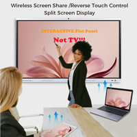 Tableau interactif intelligent TACTEASY pour l'enseignement, 65 pouces, 4K UHD, tableau plat interactif numérique pour l'enseignement scolaire, IFPD tactile tout-en-un