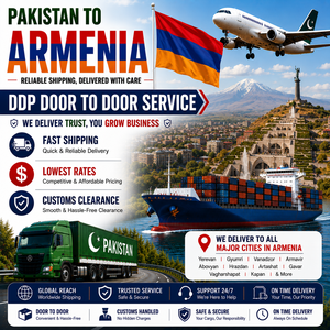Logistique Source X Pakistan-Armenie SXLARM101 DDP Porte-à-Porte Fret Aérien et Maritime avec Assurance Incluse - Product Image 1