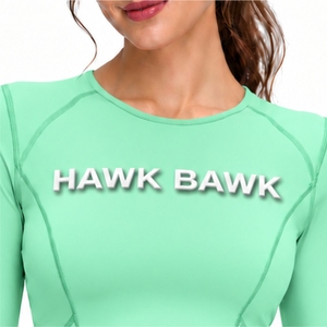 Camiseta de Yoga de Manga Larga para Mujer, Corte Ajustado, Diseño Flexible, Textura Suave, Ropa de Entrenamiento - Product Image 4