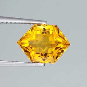 Citrine naturelle orange dorée, taille hexagonale personnalisée, pierre précieuse en vrac, quartz facetté pour la fabrication de bijoux, vente en gros - Product Image 4