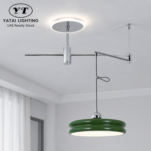 Modern Iron <b>Chandelier</b> With Dimmable Remote Control Adjustable Height For Dining Room Living Room Indoor Led <b>Lighting</b> - Product Image 1