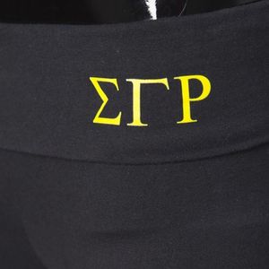 Sigma Gamma Rho Yoga Pants <b>Leggings</b> Women High Waist Stretch Athletic Workout Tights Custom Sorority Greek Letter 1922 Casual - Product Image 5