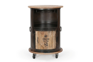 Best Selling Industrial Iron Wooden Round <b>Small</b> <b>Bar</b> - Product Image 3