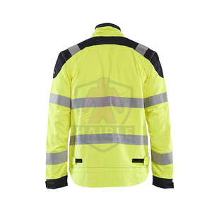 เสื้อแจ็คเก็ตสำหรับงานก่อสร้างอุตสาหกรรม ระบายอากาศได้ดี มองเห็นได้ชัดเจน ปลอดภัย คุณภาพสูง สำหรับผู้ชาย - Product Image 3